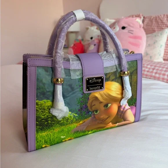 NWT (Rare) Double-Sided Disney Loungefly Rapunzel Purse w/ Shoulder Strap - Picture 9 of 9
